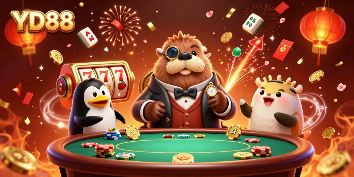 Experience thrilling gameplay at YD88 with intense poker action under the sea featuring animated characters.