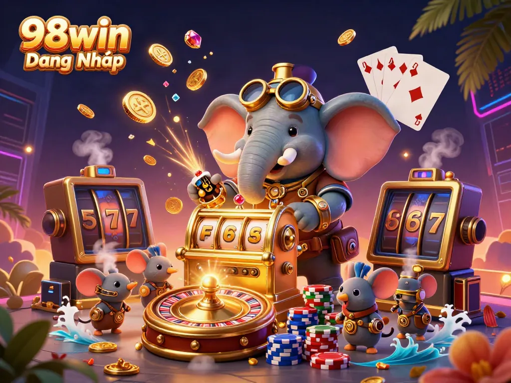 Spin the slots and win big with engaging fun at 98win Đăng Nhập featuring vibrant casino elements.